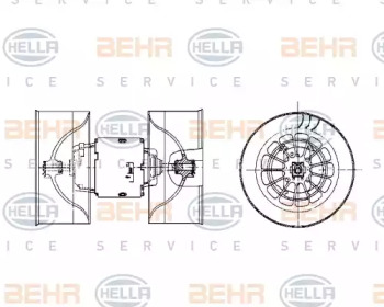 BEHR HELLA SERVICE 8EW 009 100-531