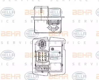 BEHR HELLA SERVICE 9XX 009 122-051