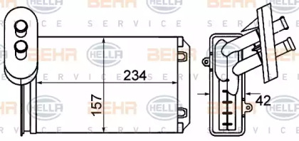 BEHR HELLA SERVICE 8FH 351 001-611