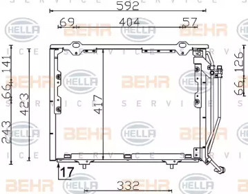 BEHR HELLA SERVICE 8FC 351 038-454