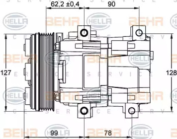 BEHR HELLA SERVICE 8FK 351 113-131