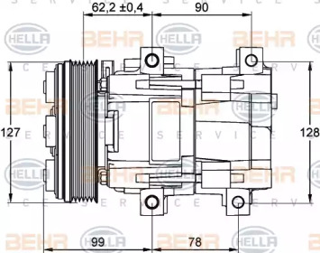 BEHR HELLA SERVICE 8FK 351 113-231