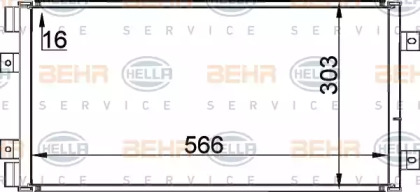 BEHR HELLA SERVICE 8FC 351 300-741