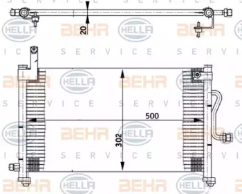 BEHR HELLA SERVICE 8FC 351 302-091