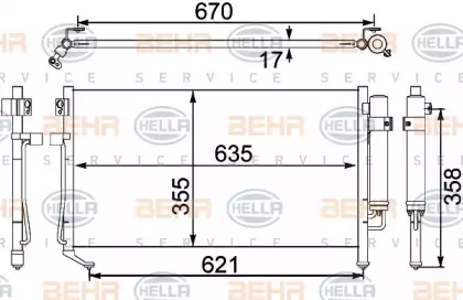 BEHR HELLA SERVICE 8FC 351 304-141