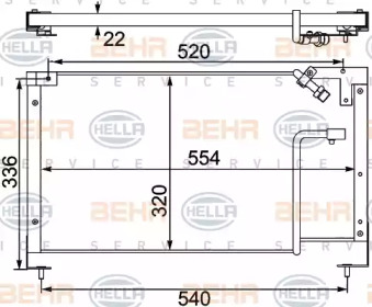 BEHR HELLA SERVICE 8FC 351 304-171