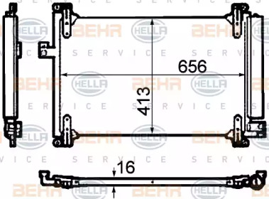 BEHR HELLA SERVICE 8FC 351 304-711