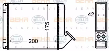 BEHR HELLA SERVICE 8FH 351 308-131