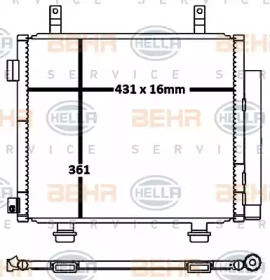 BEHR HELLA SERVICE 8FC 351 316-571