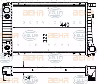 BEHR HELLA SERVICE 8MK 376 703-024