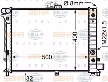 BEHR HELLA SERVICE 8MK 376 705-611