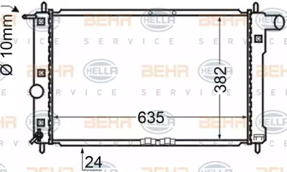 BEHR HELLA SERVICE 8MK 376 705-671