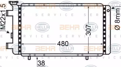 BEHR HELLA SERVICE 8MK 376 705-781