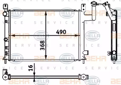 BEHR HELLA SERVICE 8MK 376 708-141