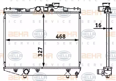 BEHR HELLA SERVICE 8MK 376 708-171