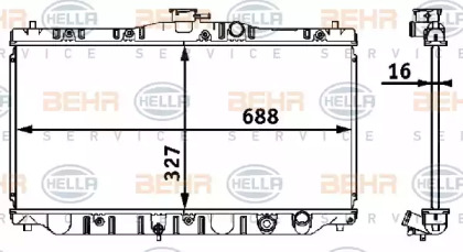 BEHR HELLA SERVICE 8MK 376 708-211