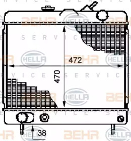 BEHR HELLA SERVICE 8MK 376 708-671