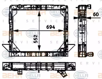 BEHR HELLA SERVICE 8MK 376 709-511