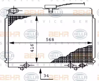 BEHR HELLA SERVICE 8MK 376 710-521