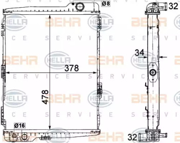 BEHR HELLA SERVICE 8MK 376 711-274