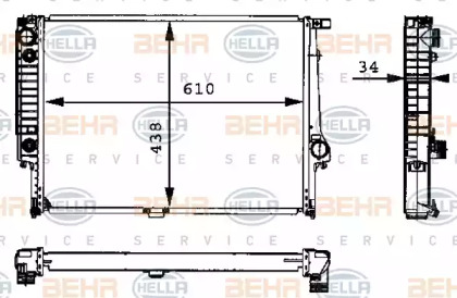 BEHR HELLA SERVICE 8MK 376 713-074