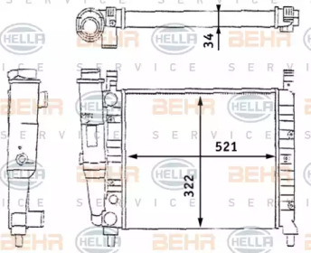 BEHR HELLA SERVICE 8MK 376 713-391