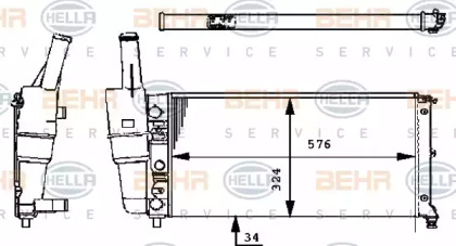 BEHR HELLA SERVICE 8MK 376 713-541