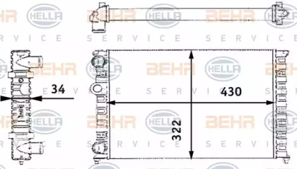 BEHR HELLA SERVICE 8MK 376 713-744