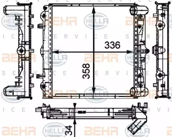 BEHR HELLA SERVICE 8MK 376 714-294