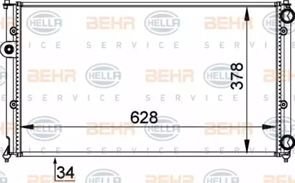 BEHR HELLA SERVICE 8MK 376 714-451