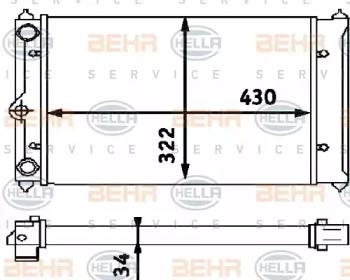 BEHR HELLA SERVICE 8MK 376 714-661 BEHR HELLA SERVICE 8MK 376 714-661