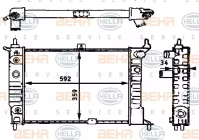 BEHR HELLA SERVICE 8MK 376 715-311