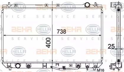 BEHR HELLA SERVICE 8MK 376 718-551