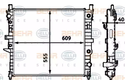 BEHR HELLA SERVICE 8MK 376 718-591