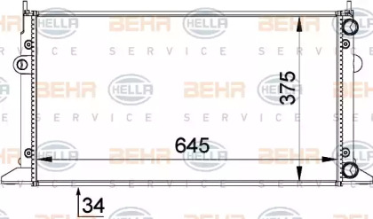 BEHR HELLA SERVICE 8MK 376 719-711