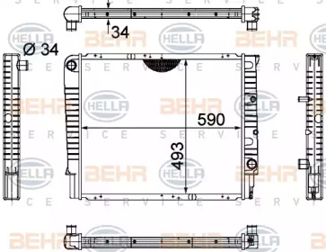 BEHR HELLA SERVICE 8MK 376 721-001