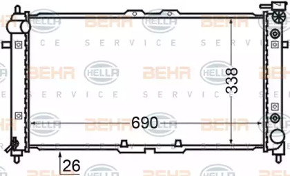 BEHR HELLA SERVICE 8MK 376 727-691