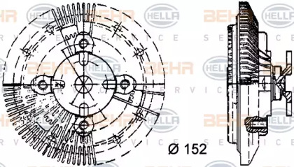 BEHR HELLA SERVICE 8MV 376 732-121