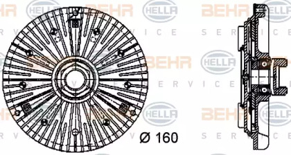 BEHR HELLA SERVICE 8MV 376 732-271