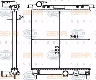 BEHR HELLA SERVICE 8MK 376 735-025