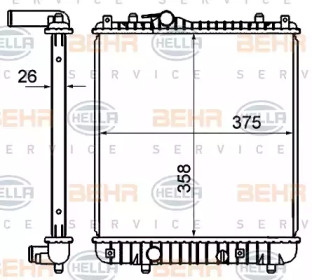 BEHR HELLA SERVICE 8MK 376 735-081