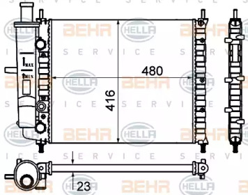 BEHR HELLA SERVICE 8MK 376 735-111