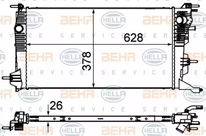 BEHR HELLA SERVICE 8MK 376 735-131