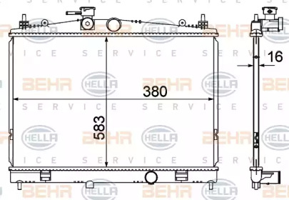 BEHR HELLA SERVICE 8MK 376 735-381