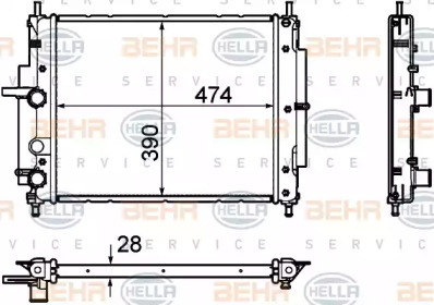 BEHR HELLA SERVICE 8MK 376 754-411