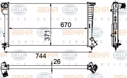 BEHR HELLA SERVICE 8MK 376 755-351