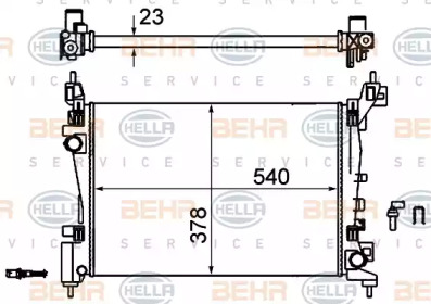 BEHR HELLA SERVICE 8MK 376 756-324