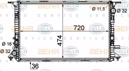 BEHR HELLA SERVICE 8MK 376 756-684