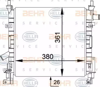 BEHR HELLA SERVICE 8MK 376 764-251