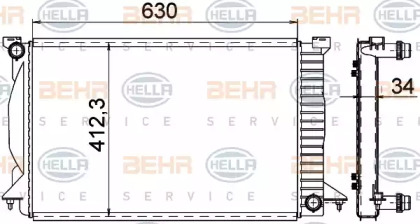 BEHR HELLA SERVICE 8MK 376 766-334